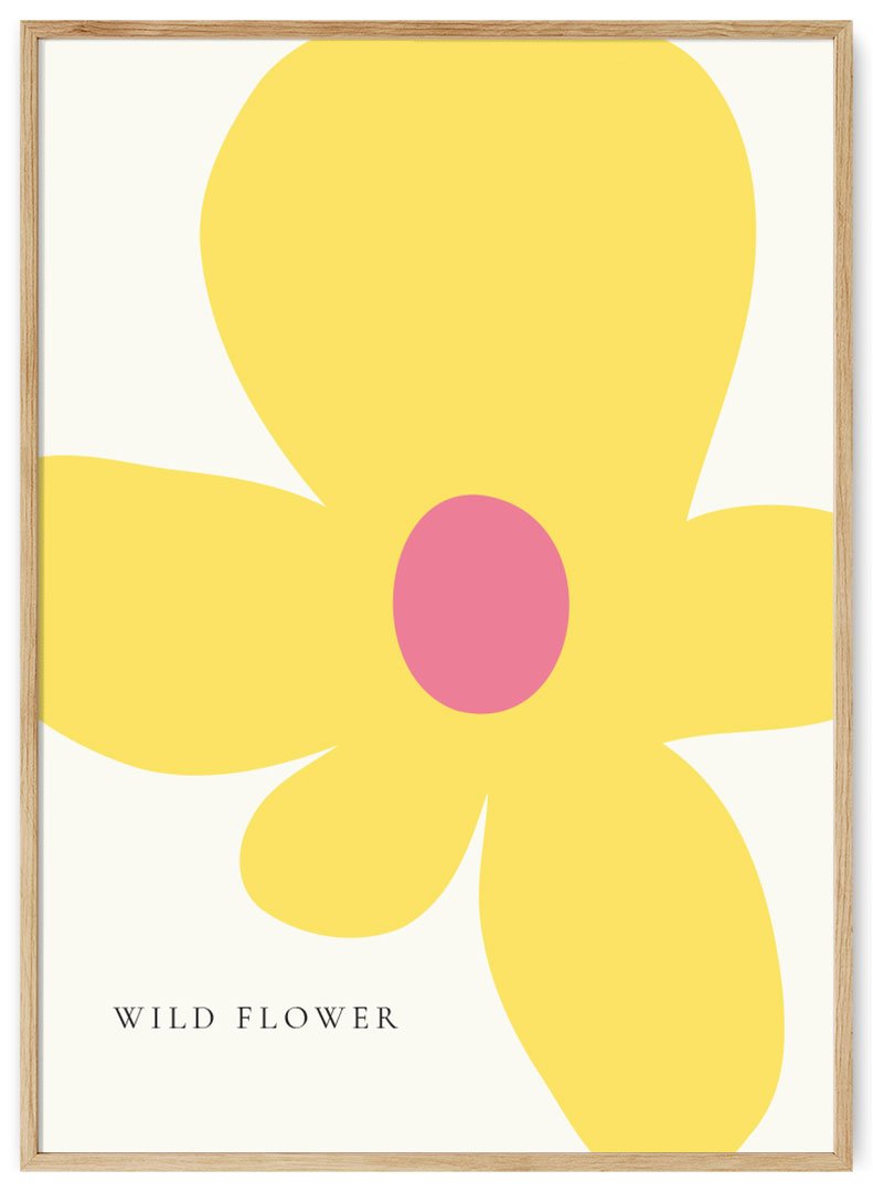 geltona gele plakatas