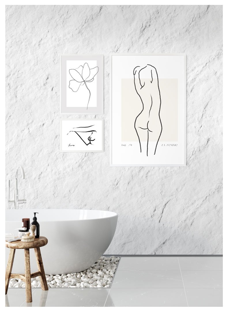 moters figura plakatai