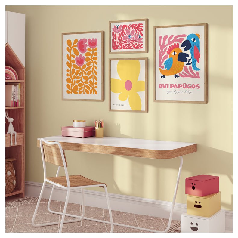 vaiko darbo stalas plakatai2