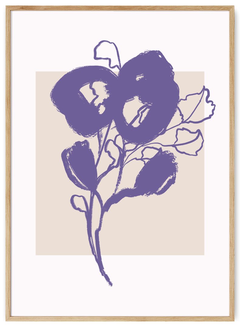 violetines geles plakatas