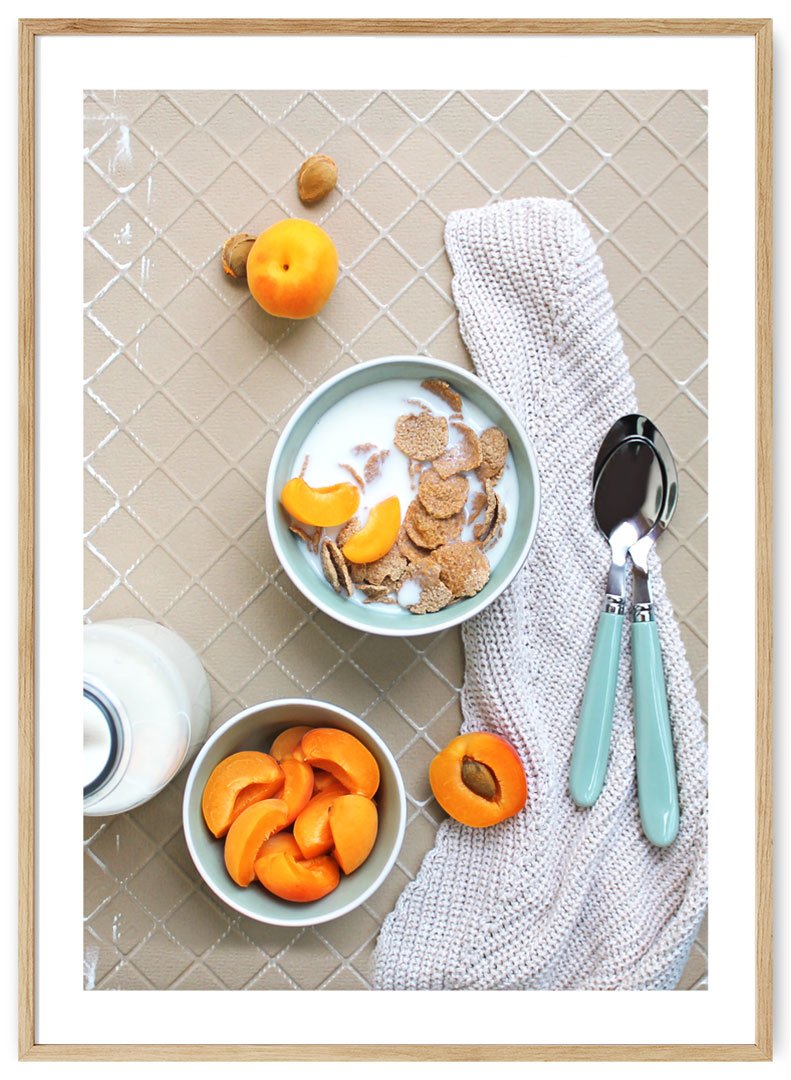 dribsniai su abrikosais plakatas