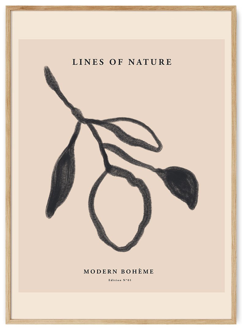 gamtos linijos plakatas