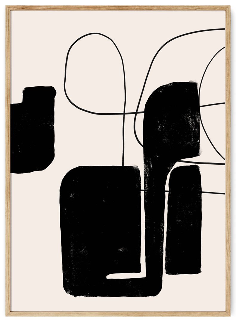 juodos formos plakatas