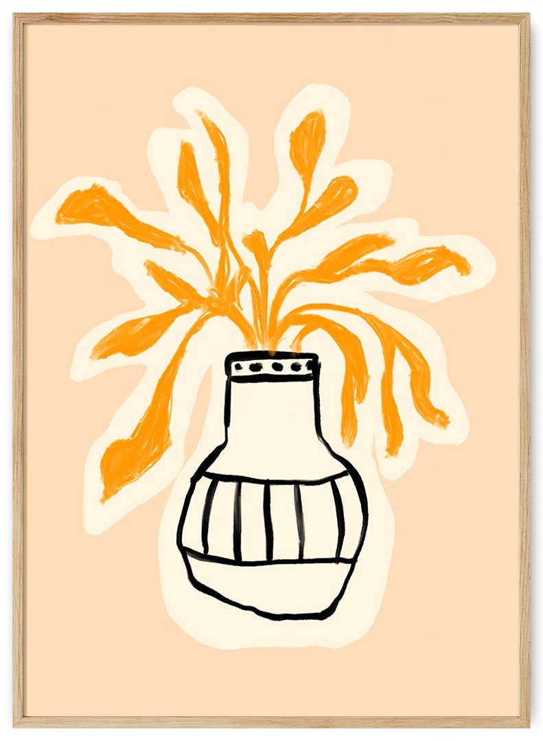 oranzine gele plakatas