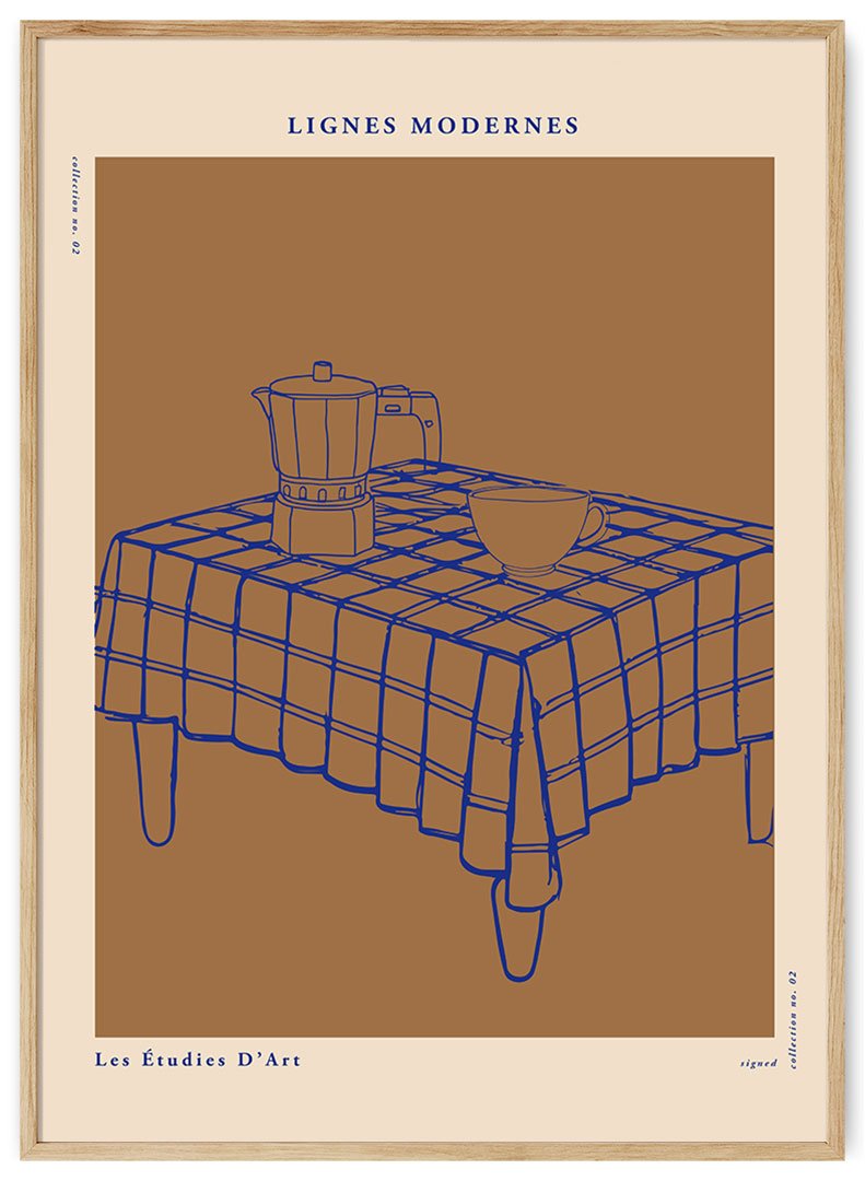 kavinukas ant stalo plakatas