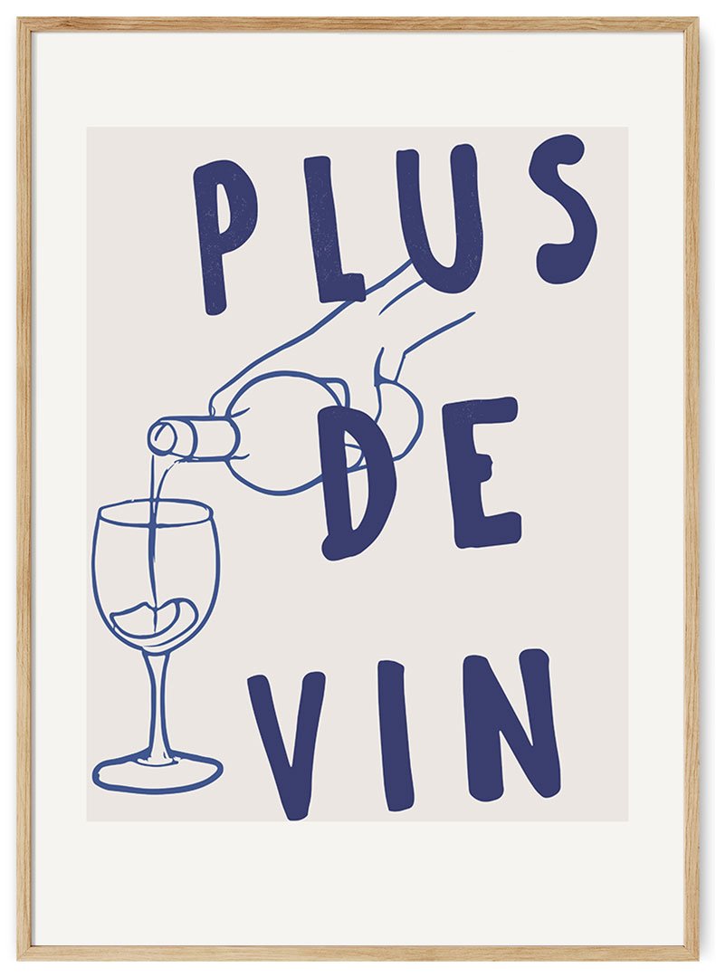plus de vin plakatas