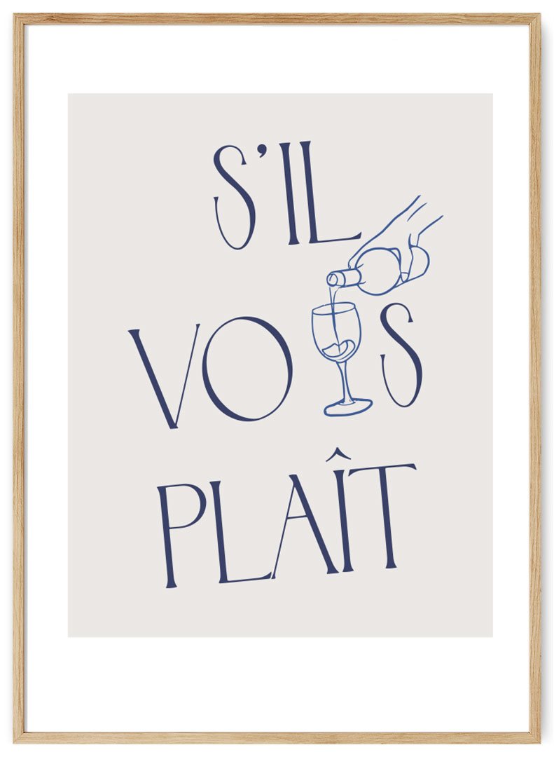 sil vous plait plakatas