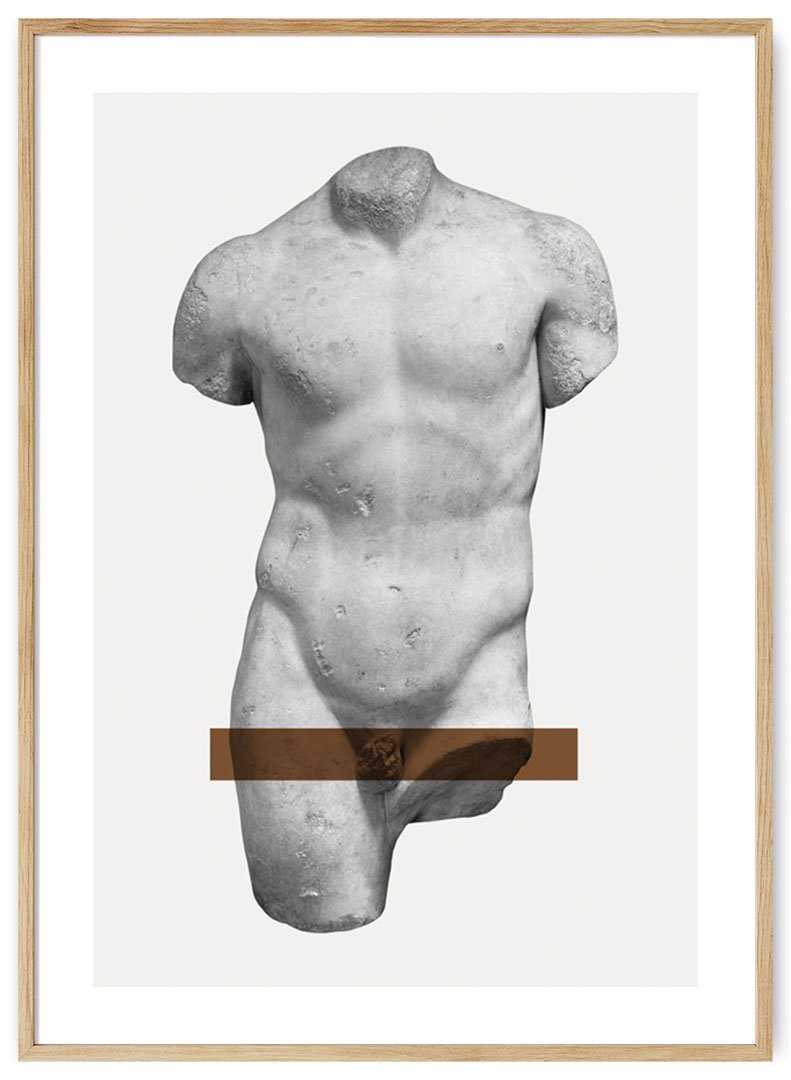 vyro biustas plakatas