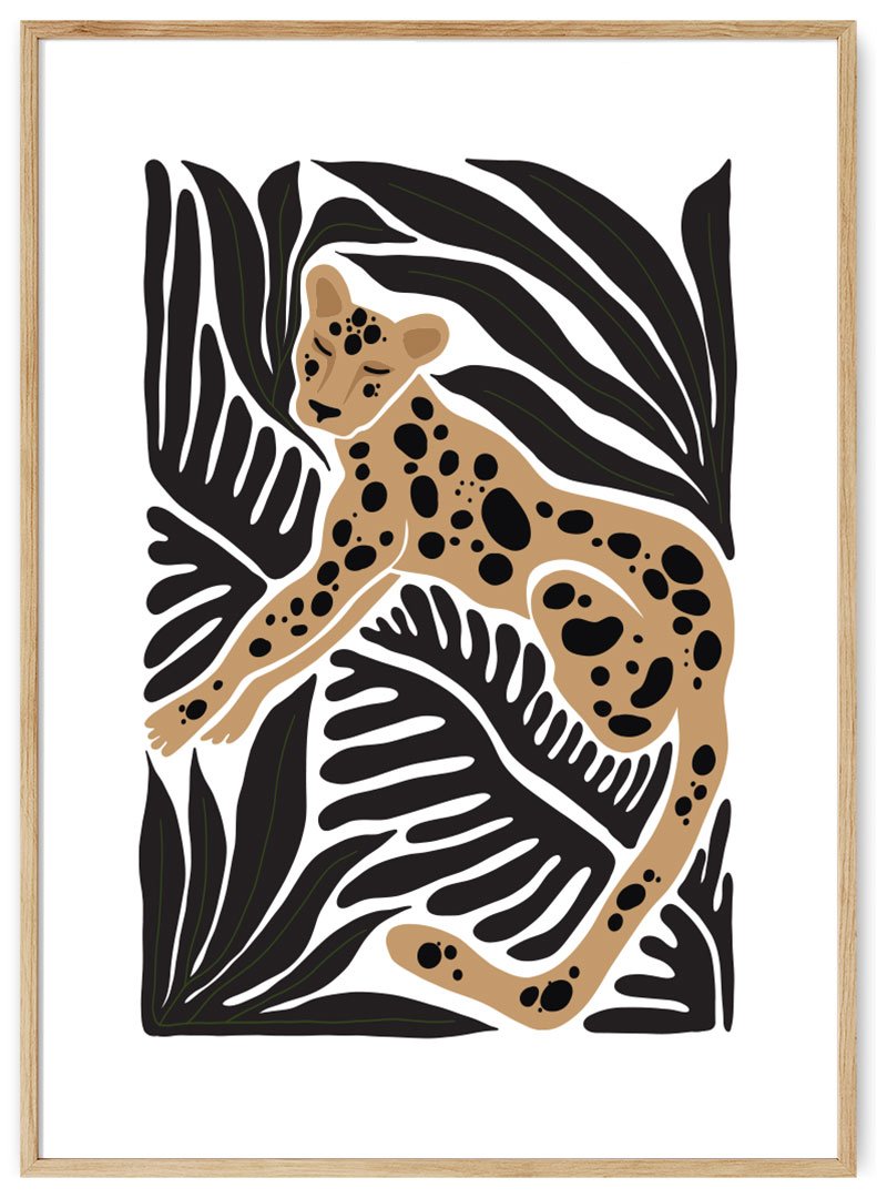 tigras medyje plakatas