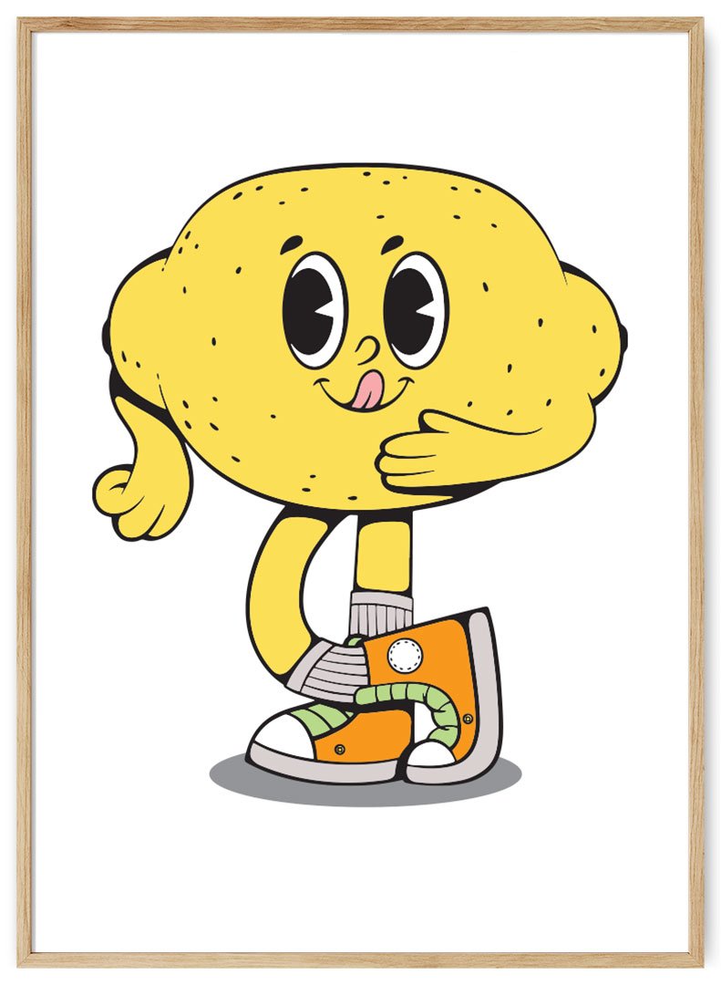 citrina su sportbaciais plakatas