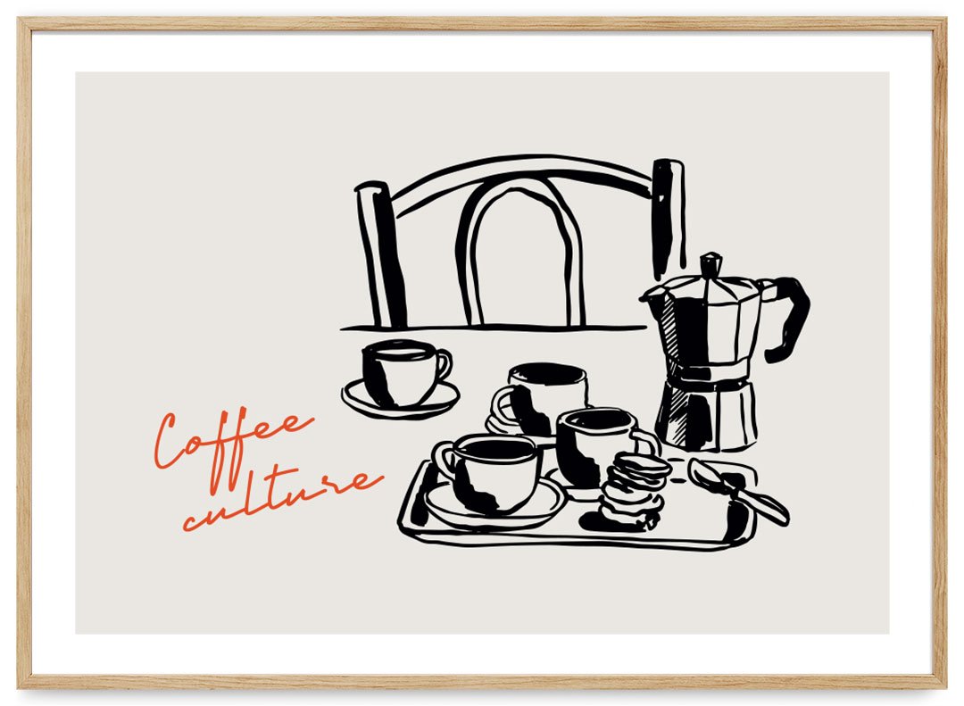 kavos kultura plakatas