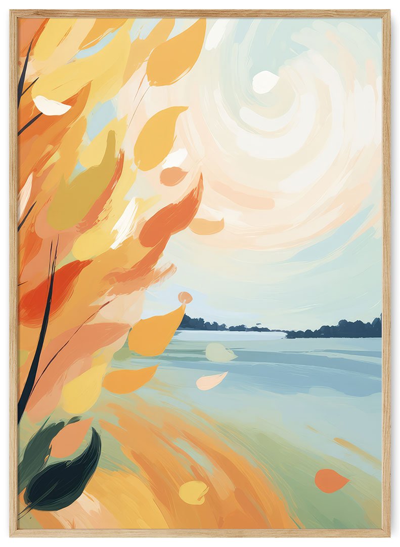 rudens peizazas plakatas