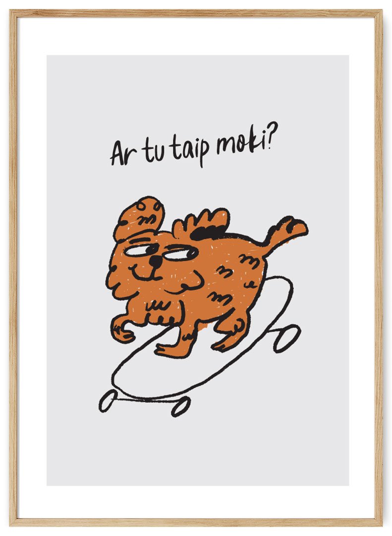 ar tu taip moki plakatas