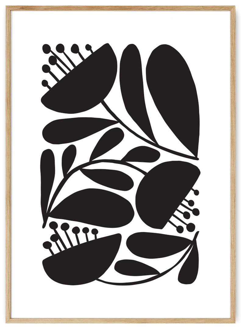 juodos geles plakatas