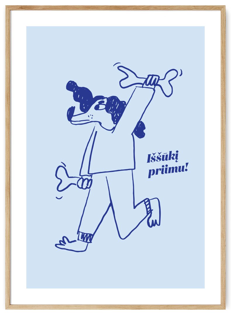 sportuojantis suo plakatas