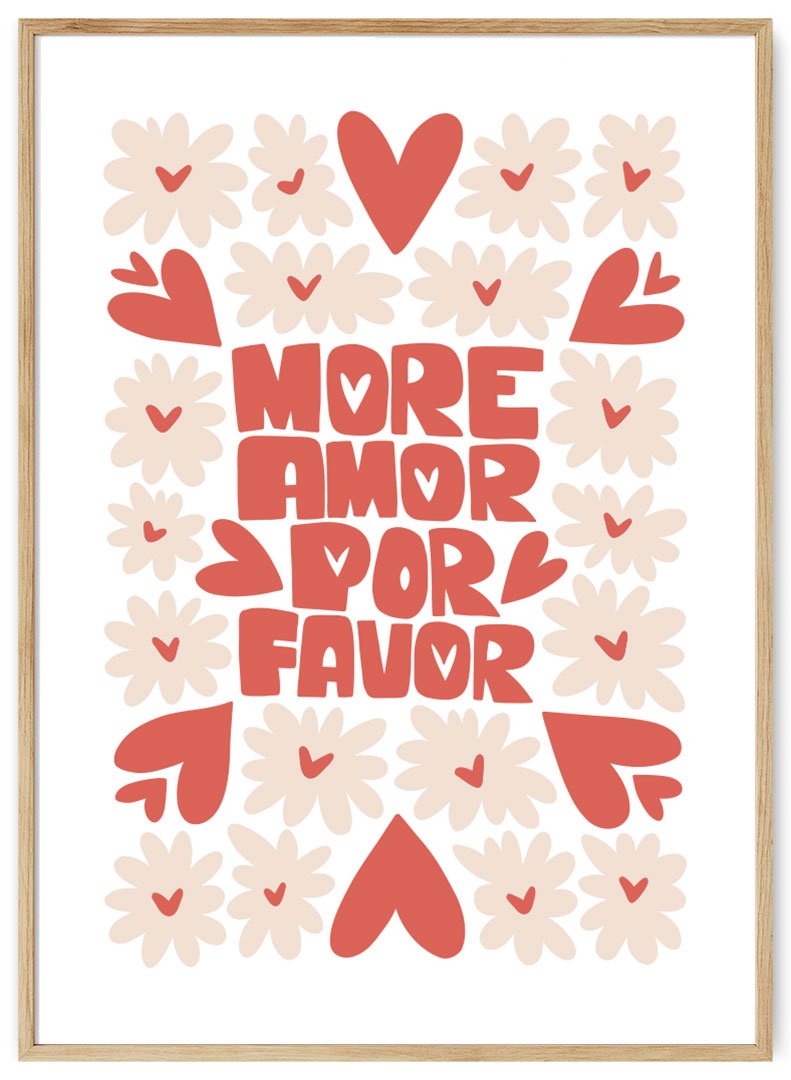 daugiau meiles plakatas