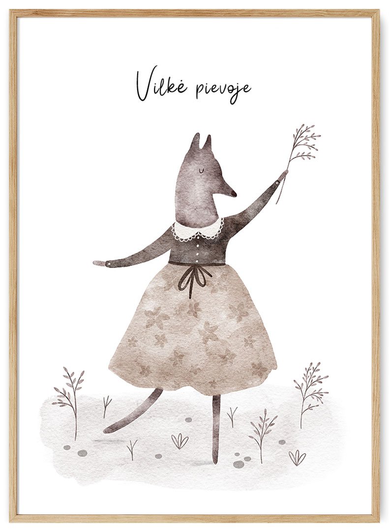 vilke pievoje plakatas