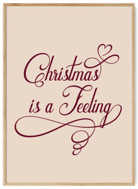 kaledos yra jausmas plakatas