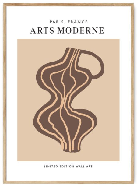 lenkta vaza plakatas