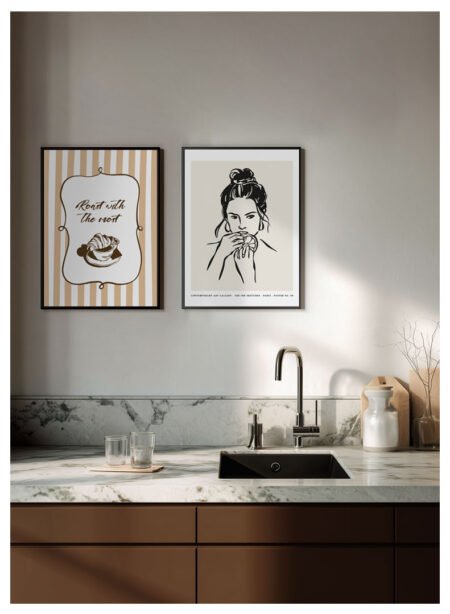 mergina su apelsinu plakatas2