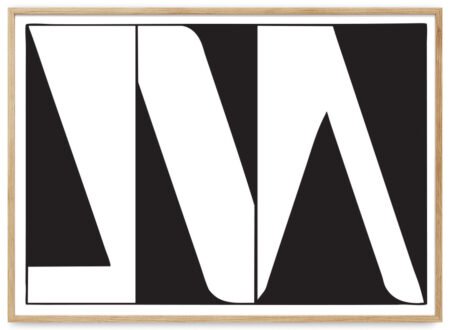 linijos ir formos plakatas