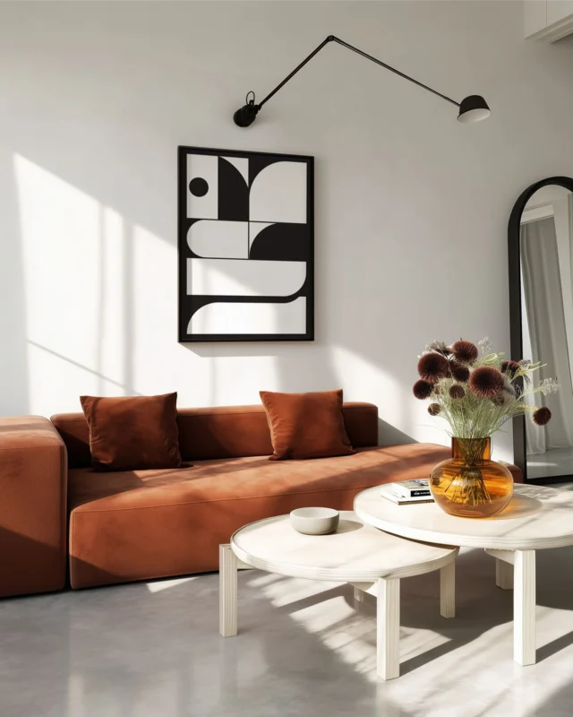 Spalvinis kontrastas ir švelniai užapvalintos geometrinės formos tampa modernios klasikos akcentu. Plakatas puikiai tiks šiuolaikiškiems interjerams – svetainėje, darbo erdvėje ar kūrybinėje studijoje, kur norisi švaraus dizaino ir lengvos, estetiškos atmosferos.

#negaliukaipgražu #plakatainamams #interjerodekoras #paveikslas #svetainėsdekoras